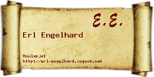 Erl Engelhard névjegykártya